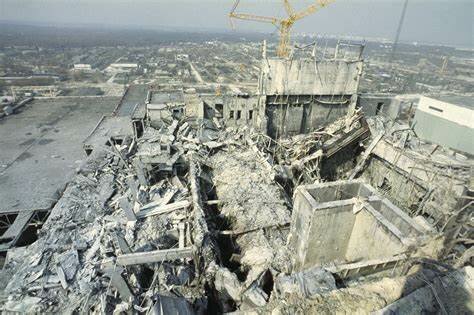 The exlosion in Chernobyl