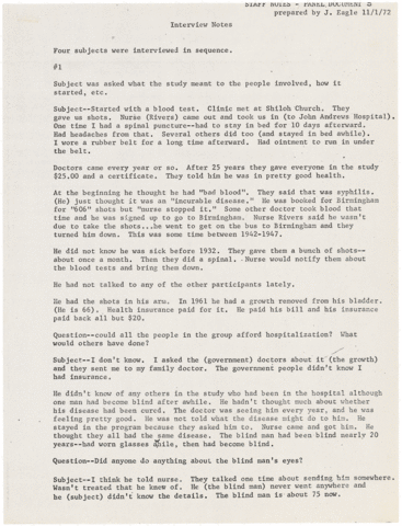 Artifact 4: Interview Notes