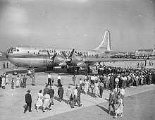 The first commercial flight