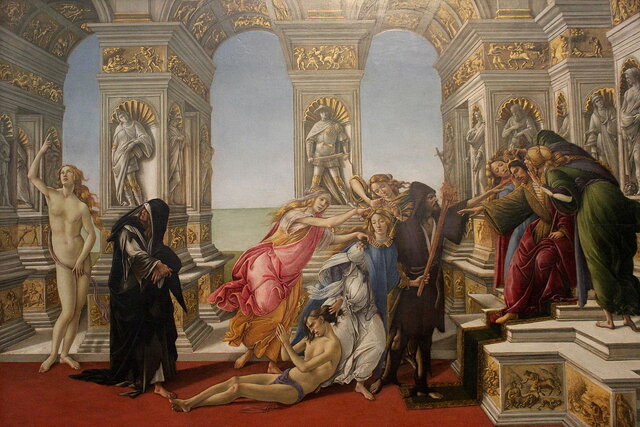 Calunnia di Apelle di BOTTICELLI