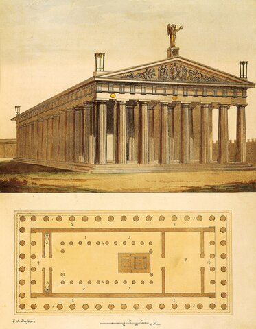 Parthenon construction begins.