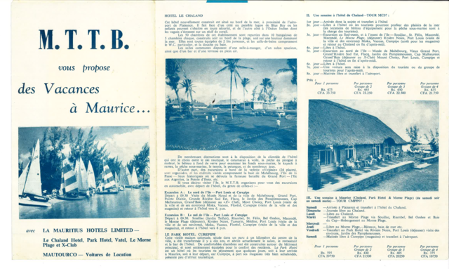 Promotion de Maurice et ces Hôtels