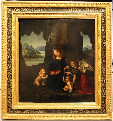 Madonna con san Giovannino, il Bambino e un angelo di DA VINCI