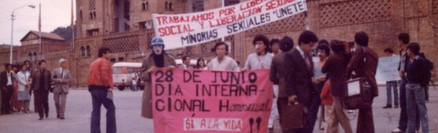 Primer eventos de marcha LGBT en Bogot.