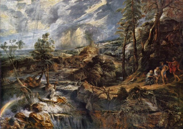 Paesaggio con Filemone e Bauci di PAUL RUBENS