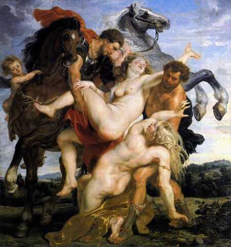 Il ratto delle figlie di Leucippo di PAUL RUBENS