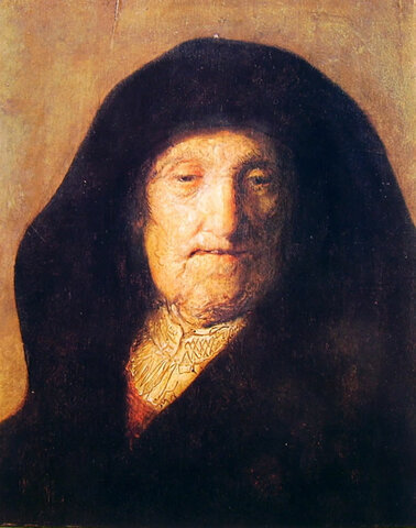 Ritratto della madre in veste di profetessa di REMBRANDT