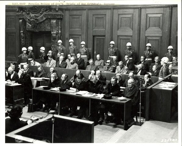 24 Nazi Leaders and Nazi parties accused of conspiracy to wage aggressive war, crimes against peace, war crimes, and crimes against humanity.