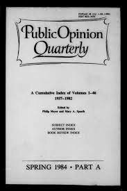 The Public Opinion Quarterly