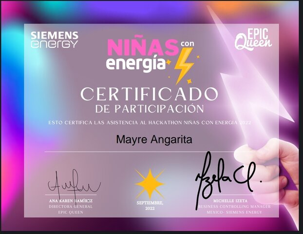 participate in "niñas con energía"
