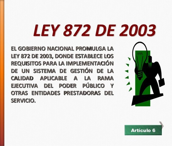 Ley 872 de 2003