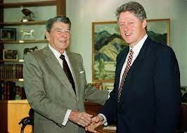 reagans and clintons presidency.