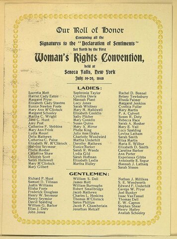 the declaration of sentiments