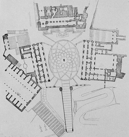 pianta della sistemazione del Campidoglio, Roma, MICHELANGELO