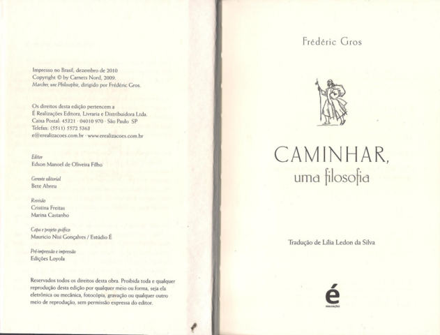 Livro "Caminhar, uma filosofia": Capítulo - Caminhar não é um esporte