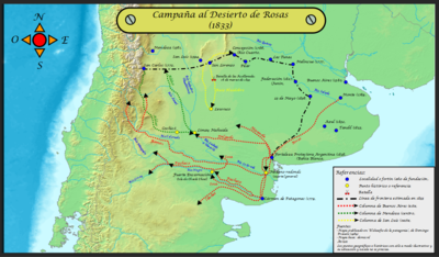 La Primera Campaña del Desierto (de Rosas)