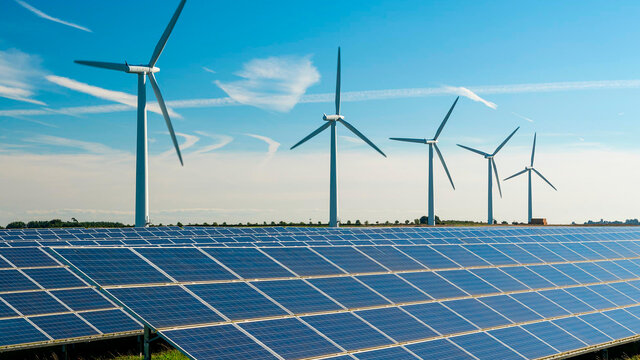 Continuo crecimiento de la energía solar y eólica