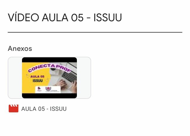 Participação Conecta Profe *Aula Issuu