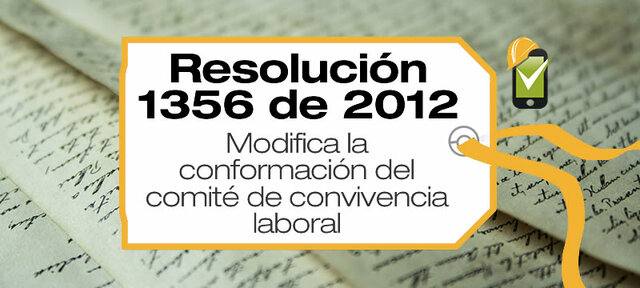 Resolución 1356 de 2012