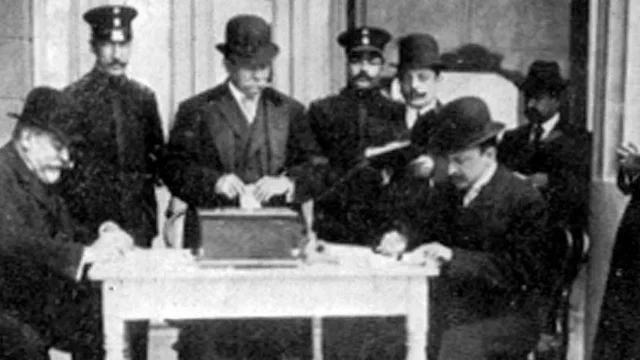 Sanción de la Ley Electoral Sáenz Peña