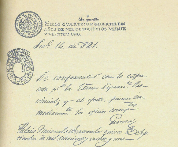 Firma de Acta de Independencia