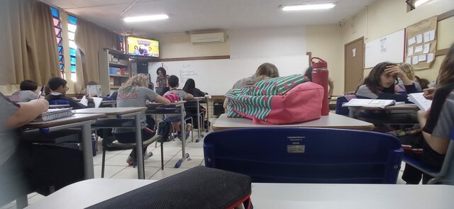 Visita ao colégio Ceretta.