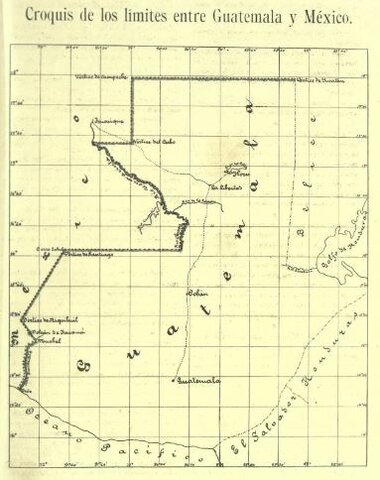 Firma del tratado de límites entre Guatemala y México