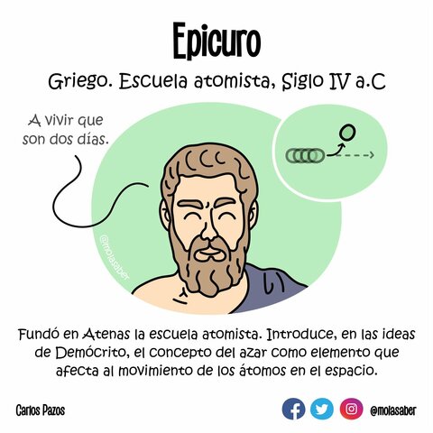 Teoría materialista ingenua de los ídolos Epicuro de Samos