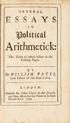 Sir William Petty, En su libro "Political Arithmetick"