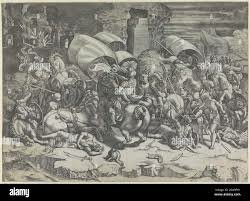 Lucha entre cartagineses y romanos