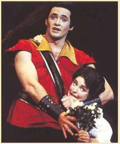Hugh Jackman plays Gaston in production and Joe Gillis in Sunset Boulevard