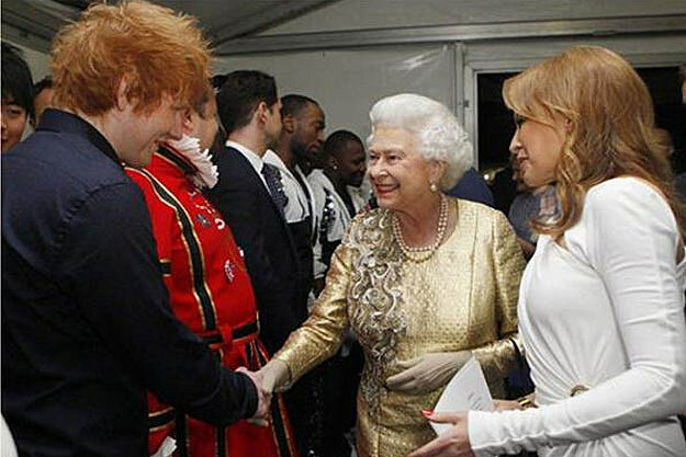 Ed Sheeran Performs At The Diamond Jubilee.