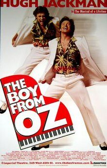 Jackman solidifies his status as theatre legend with portrayal of Peter Allen in The Boy from Oz.
