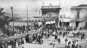 Manifestación contra el regimen del sueldo en 1888