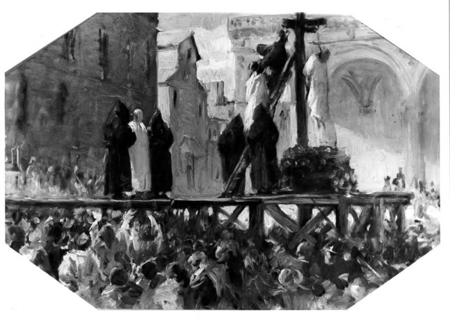 Girolamo Savonarola viene bruciato a Rogo