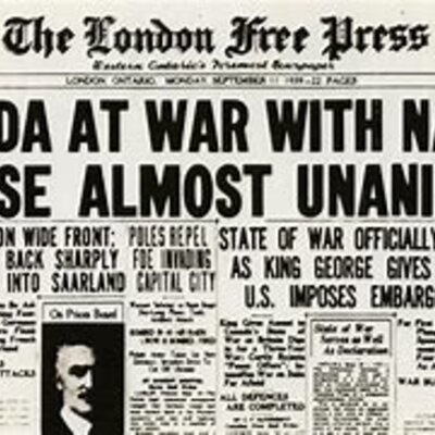 Timeline: Canadas involvment in WWII