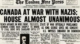 Timeline: Canadas involvment in WWII