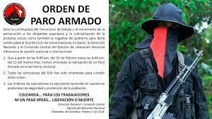 Paro armado en el territorio nacional