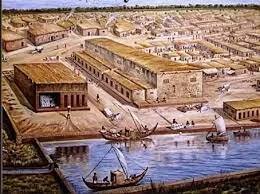 Beginnings of civilization in Mesopotamia.