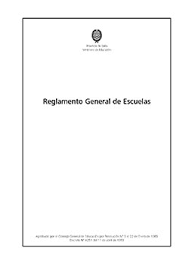 Reglamento General de Escuelas