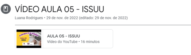VIDEOAULA NÚMERO 5 - ISSU