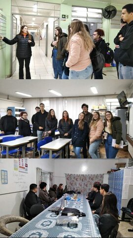 1ª VISITA NO COLÉGIO ESTADUAL PAULO FREIRE