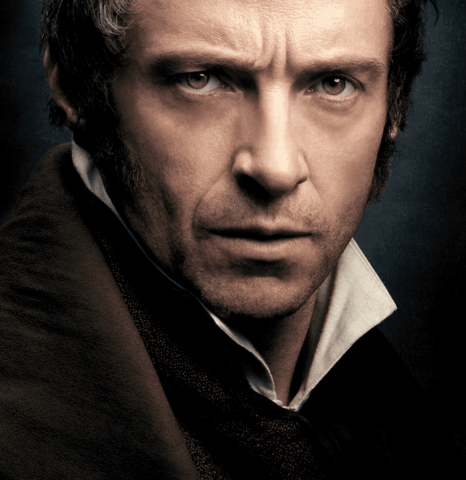 Hugh Jackman plays Jean Valjean