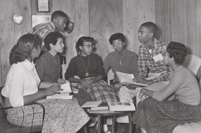Nine black students