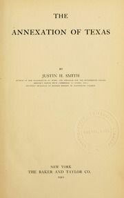 The Annexation of Texas