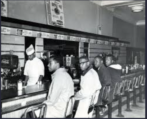 The "sit in" protest was growing