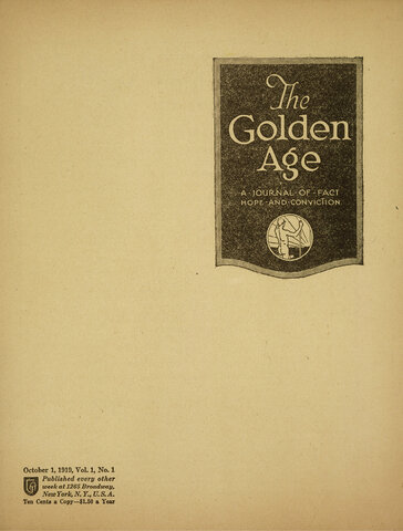 Se publica The Golden Age (Despertad)
