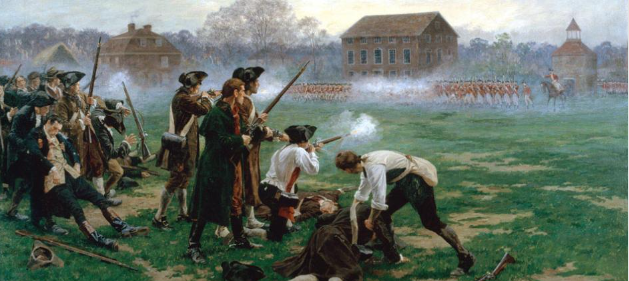The first battles of the American revolution