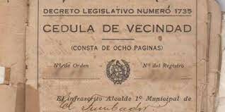 Se estableció la Cédula de Vecindad