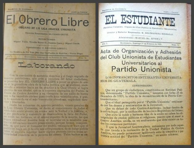 Partido Unionista y el Acta de los Tres Dobleces